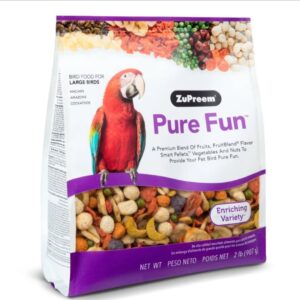 ZuPreem Pure Fun para Aves Grandes | Mezcla Premium con Frutas y Nueces