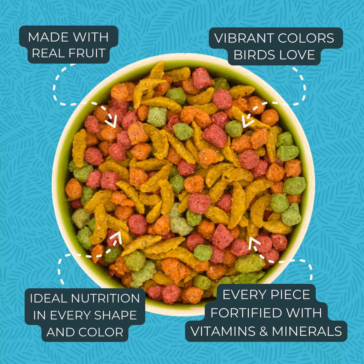PELES DE FRUTAS MEDIANO PARA NINFAS ZUPREEM FUNDA DE 35 LBS - Imagen 4