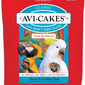 BLOQUES AVI-CAKES CLASICA PARA GUACAMAYOS FUNDA DE 1 LB