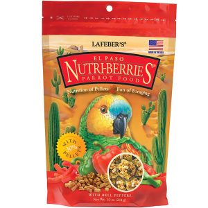 BOLITAS TROPICALES DE VEGETALES EL PASO PARA LOROS NUTRI-BERRIES FUNDA DE 10 OZ.