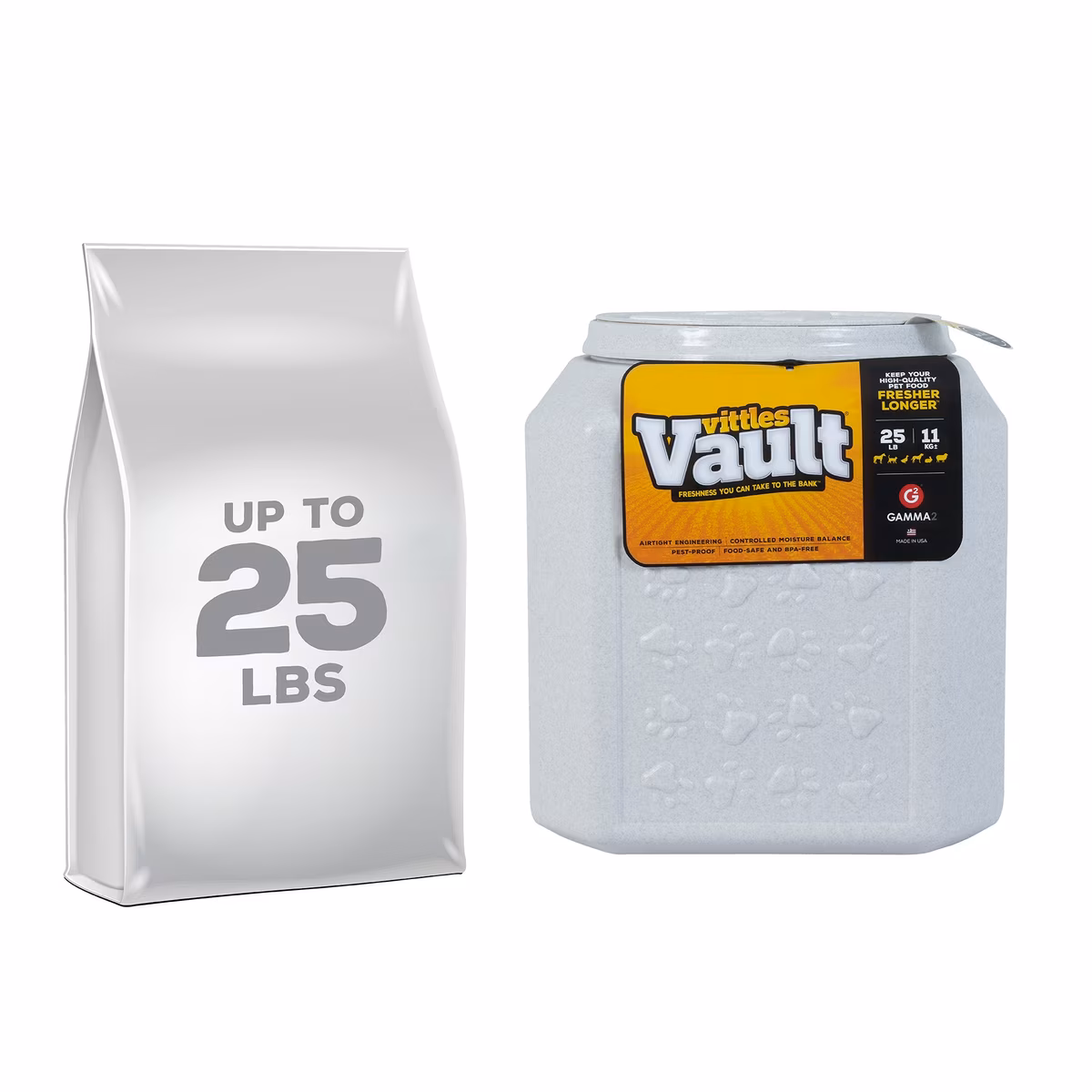 RECIPIENTES PARA ALMAZENAR ALIMENTOS EXTRA REFORZABLE VITTLES. 25 LBS CAPACIDAD - Imagen 2