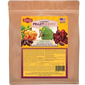 PELES Y NUTRI-BERRIES DE FRUTAS PARA LOROS Y COTORRAS FUNDA DE 2.75 LBS.