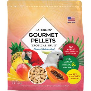 PELES DE FRUTAS TROPICALES LARGE PARA GUACAMAYOS FUNDA DE 4 LBS