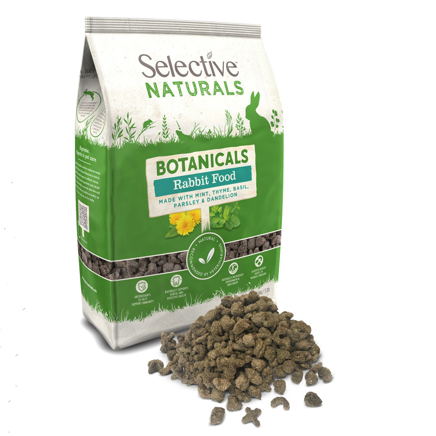 ALIMENTO PARA CONEJOS SELECTIVE NATURALS BOTANICALS 3.3 LBS.